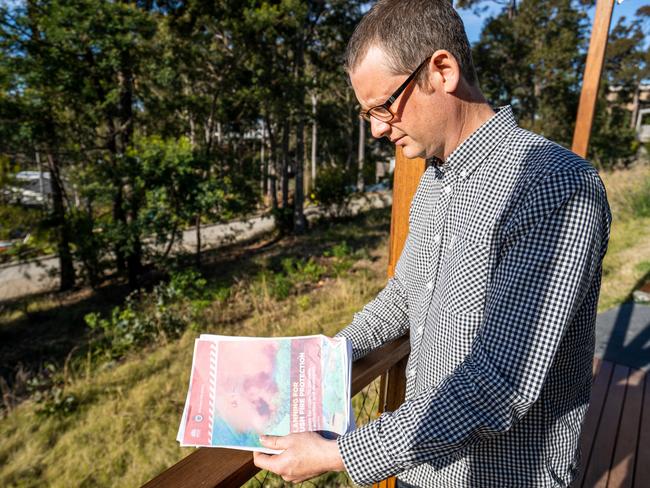 Paul Dolphin has warned the state government bushfire victims are at risk of suicide because of the horrific green tape they are facing. Picture: Josh Burkinshaw