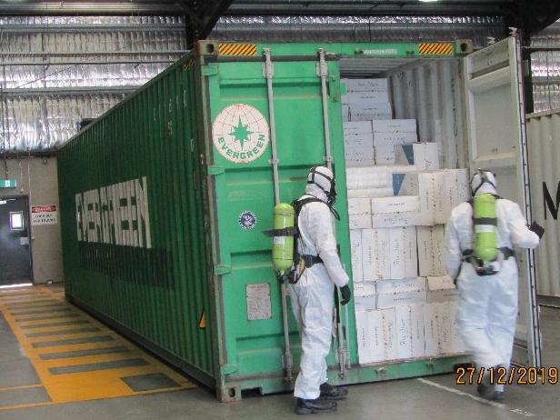 Australia’s joint agency Illicit Tobacco Taskforce (ITTF) seized three large shipments of illicit tobacco worth more than $11 million in December, 2019. Pic: ABF