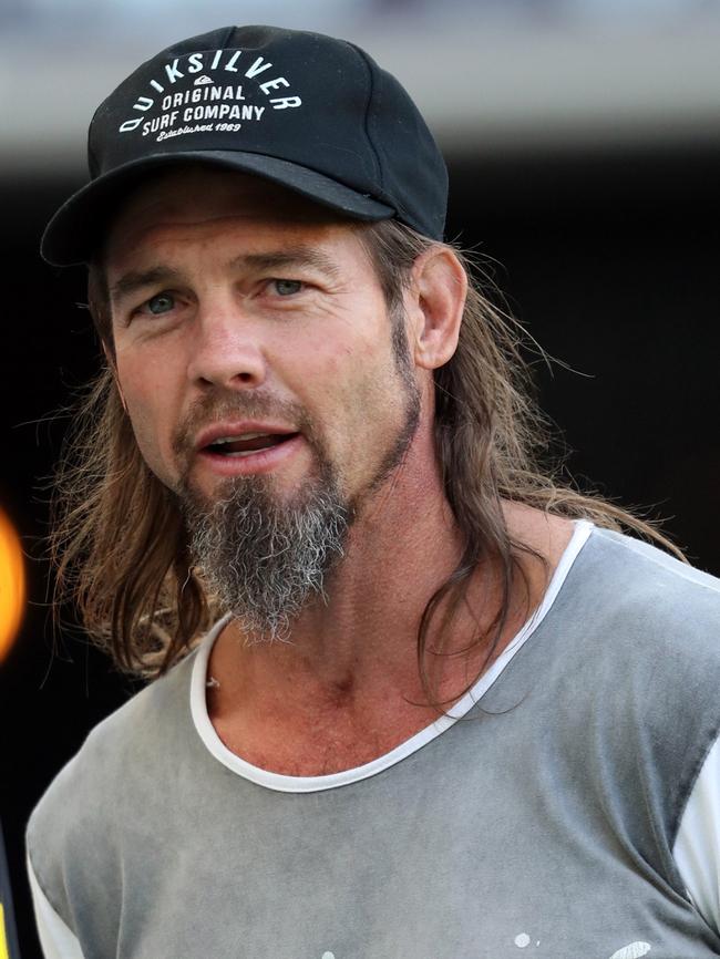 Cousins when he visited Richmond training in 2019. Picture: Trevor Collens