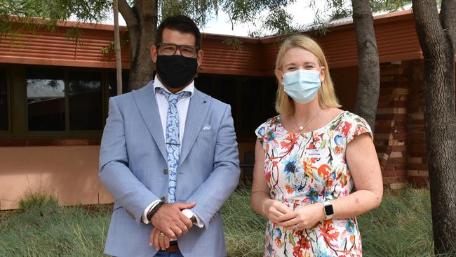 Police Minister Nicole Manison visited Alice Springs days after Mayor Matt Paterson sent out a letter asking for help to tackle the town’s crime problem. Picture: Lee Robinson