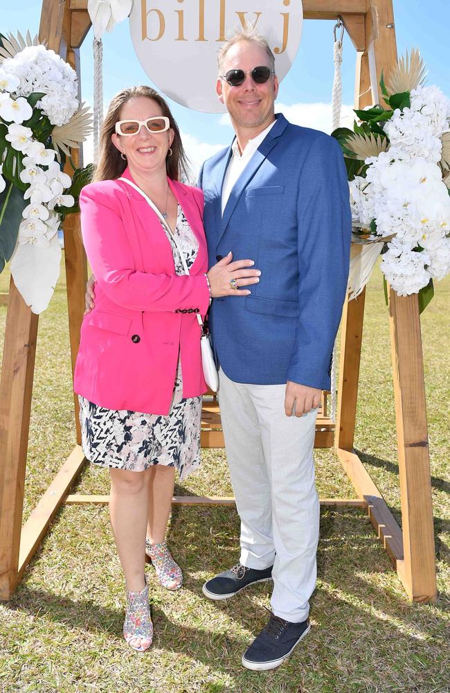 Neil and Zoe Penman at Coastline BMW Polo by the Sea. Picture: Patrick Woods.