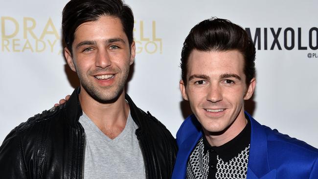 Ex-Nickelodeon actors Josh Peck and Drake Bell started working together on Drake &amp; Josh in 2004. Picture: Amanda Edwards/WireImage.