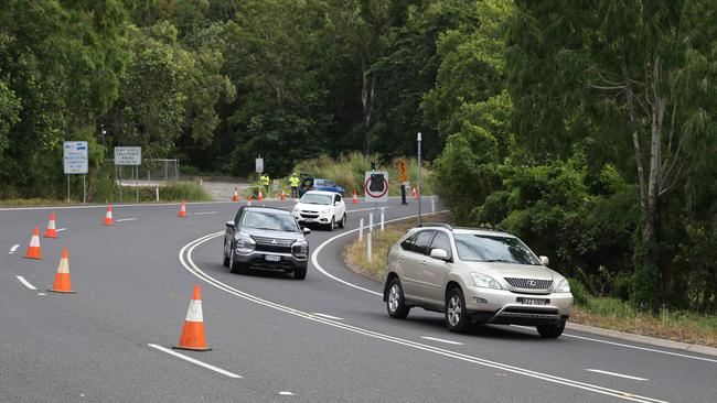 There has been a crash near the top of the Kuranda Range. Picture: Brendan Radke