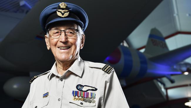 World War II veteran Brian Winspear was in Darwin during the Japanese bombing raids. PICTURE: Ivan Rachman