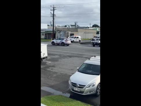 Man in stolen police car taunts officers on Newell St