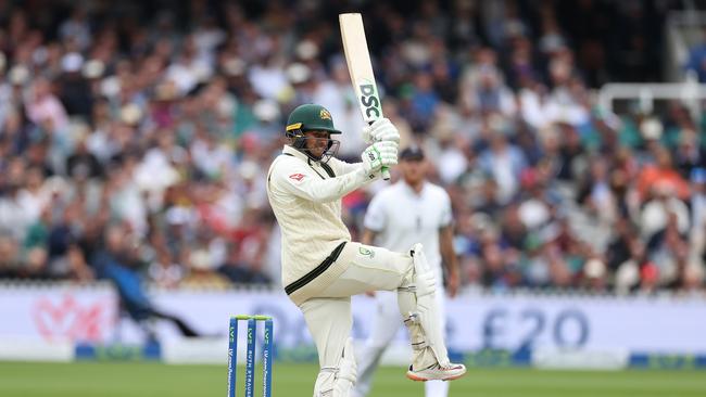 Usman Khawaja has toyed with England this series. Picture: Getty