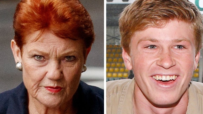 Robert Irwin has shared a post on social media amid the Pauline Hanson scandal.