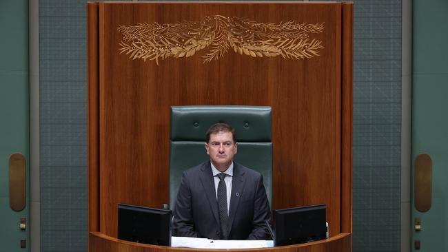 Deputy Speaker Llew O'Brien during Question Time in the House of Representatives in Parliament House Canberra. Picture: Gary Ramage