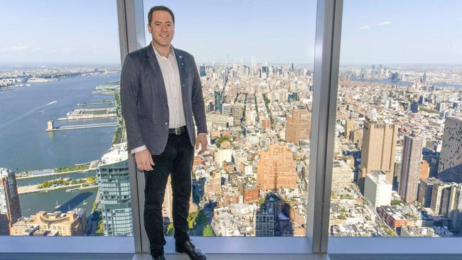 Founder of Australian company, Scale Facilitation, David Collard in the One World Trade Center office. Picture: Abby Holden