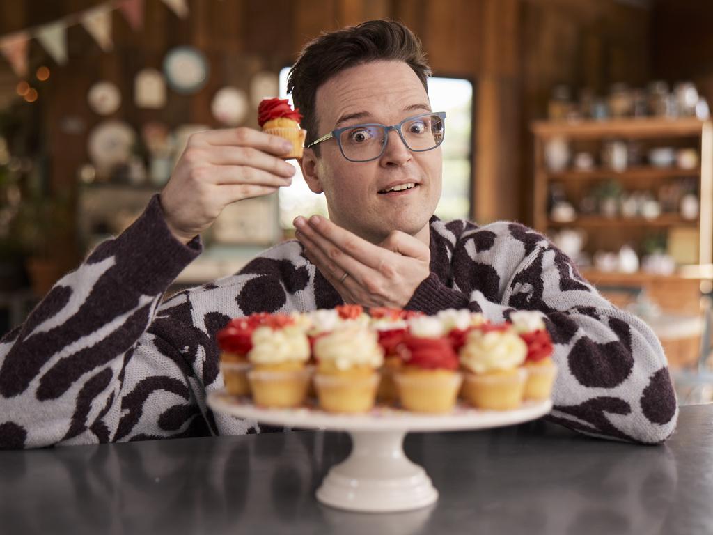 Comedian Tom Walker joins Great Australian Bake Off as new co-host. Picture: Foxtel
