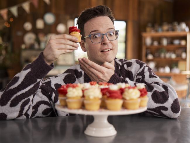 Comedian Tom Walker joins Great Australian Bake Off as new co-host. Picture: Foxtel
