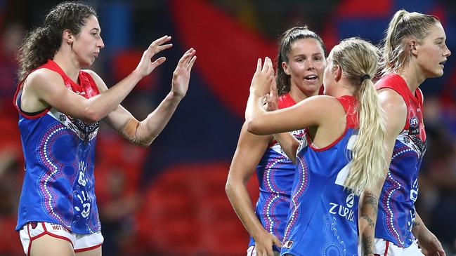 Alyssa Bannan booted two important goals for the Demons. Picture: Getty Images