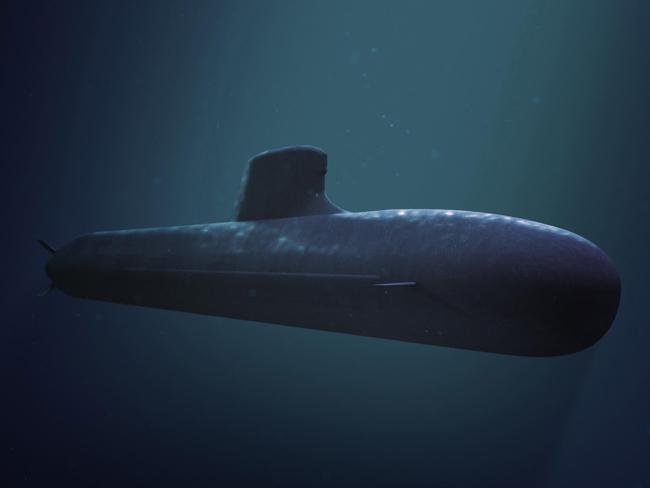 This computer-generated handout image released by the French industrial naval, defence and energy group DCNS on April 26, 2016 shows a 4,500 tonne Barracuda shortfin submarine. US defence contractor Lockheed Martin will supply the combat systems for Australia's new fleet of 12 French submarines, Defence Industry Minister Christopher Pyne said September 30, 2016.  The Australian arm of the American defence giant defeated US rival Raytheon in a deal to fit out the 50 billion Australian dollar (38 billion USD) vessels. / AFP PHOTO / DCNS / HO /  RESTRICTED TO EDITORIAL USE - MANDATORY CREDIT "AFP PHOTO / DCNS" - NO MARKETING NO ADVERTISING CAMPAIGNS - DISTRIBUTED AS A SERVICE TO CLIENTS - NO SALES