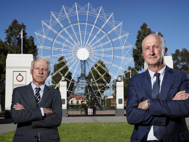 CORONAVIRUS - The 2020 Royal Adelaide Show will be cancelled this year. CEO of The Royal Agricultural & Horticultural Society of SA President Rob Hunt and its CEO John Rothwell makes the announcement. Picture SARAH REED