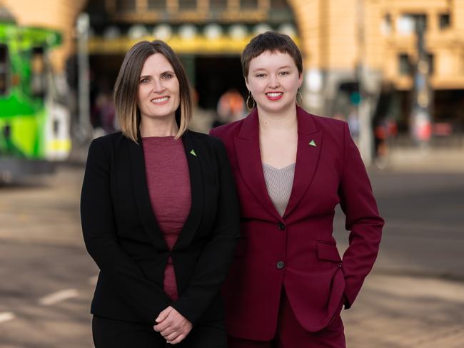 Ms Ingleton with her running mate Marley McRae McLeod. Picture: Supplied