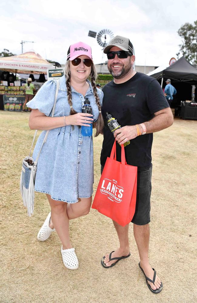 Corinne Davis and Brad Kenyon at Meatstock, Toowoomba Showgrounds. Picture: Patrick Woods.