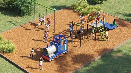 Option one for the new Uranquinty rest stop playground.