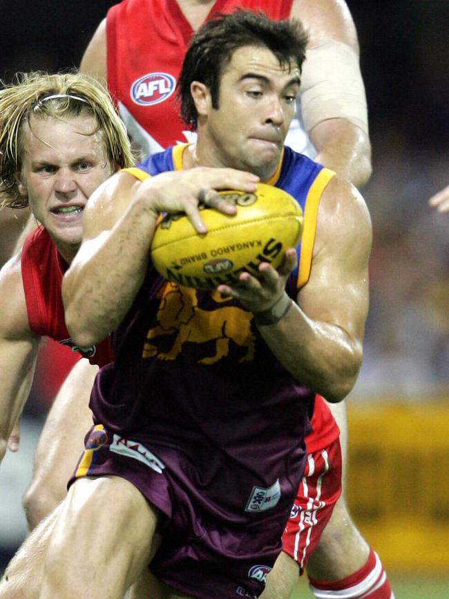 Chris Scott in action for Brisbane. Picture: David Clark