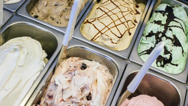 Beach-side ice cream break at Davey Mac's in Black Rock. Picture: Sarah Matray