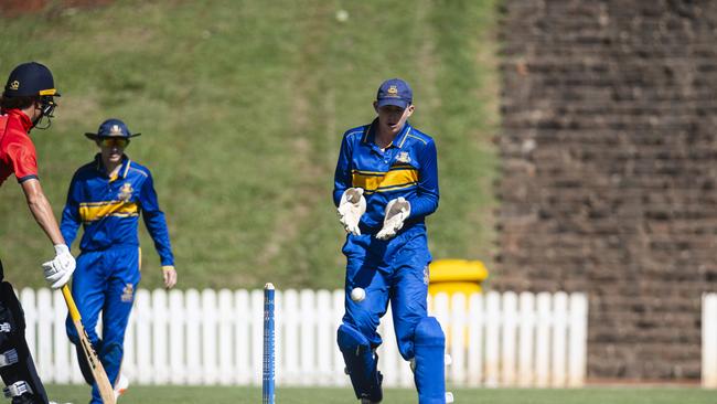 Toowoomba Grammar School wicketkeeper Oliver Dunk.