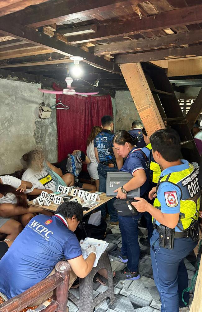 Police raid a location in the Cagayan De Oro region of the southern Philippines. Picture: Australian Federal Police