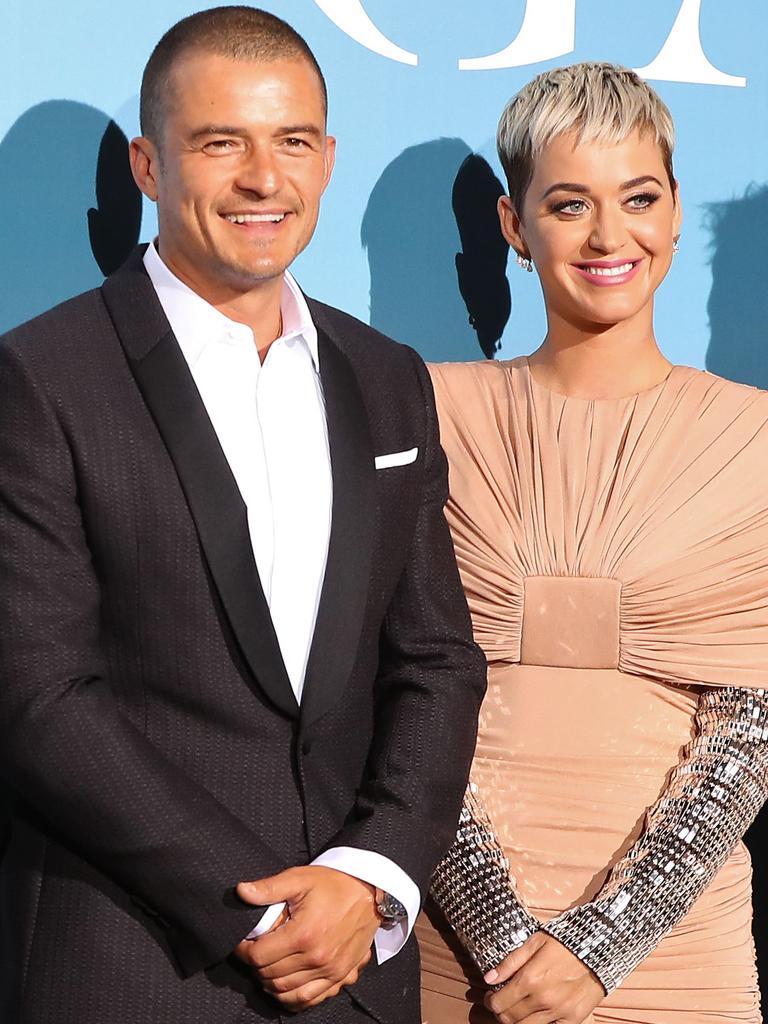 British actor Orlando Bloom (L) and US singer Katy Perry. Picture: AFP