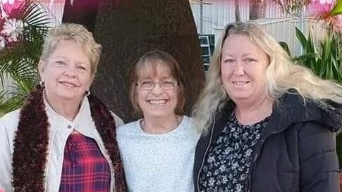 Rhonda Montgomery (centre) died just hours after going to hospital.