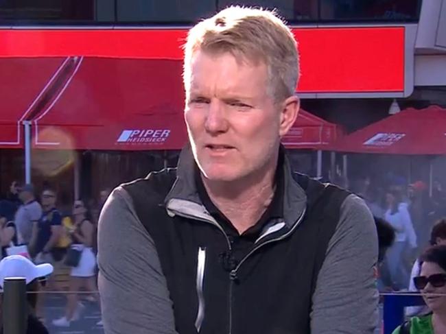 Jim Courier was all class. Photo: Channel 9.