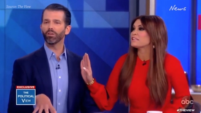 Donald Trump Jr interview on The View, attacks Whoopi Goldberg and Joy ...