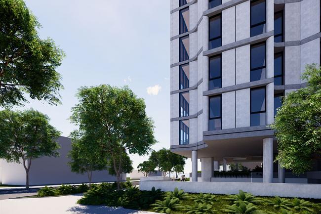 Artist impressions of a proposed 14-storey tower planned for Palm Beach by H&amp;F Property Group. Picture: Supplied