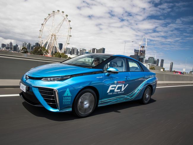 Photo of the Toyota Mirai hydrogen vehicle