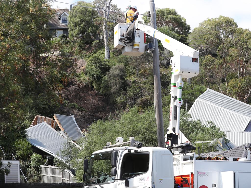 Neighbours say they heard a horrendous sound. Picture: David Crosling