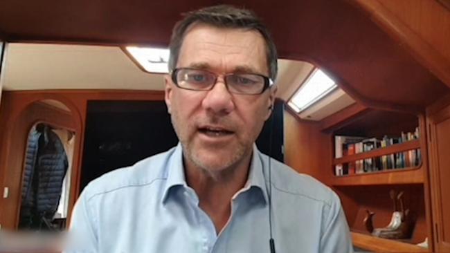 Famed Senate ‘preference whisperer’ Glenn Druery, an adviser to Senator Payman, during a video meeting. Picture: supplied