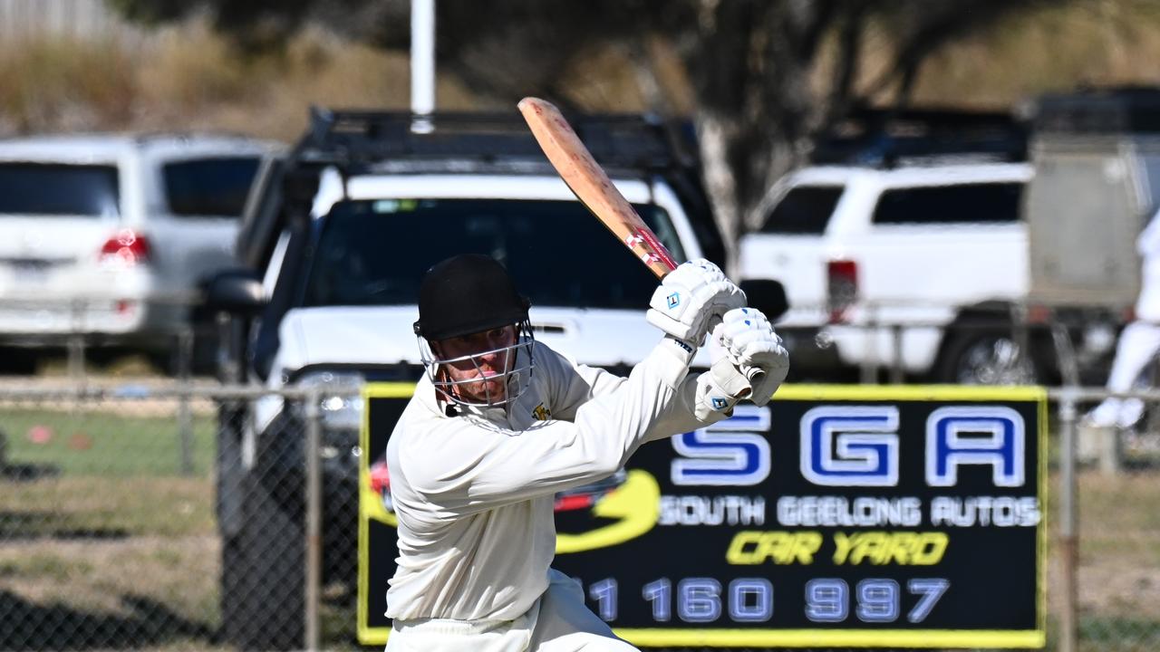 St Joseph's batter Andy Vine strokes a ball through the covers. Picture: Wes Cusworth