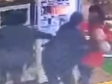 Red Lion Hotel bottle shop staff member fights off alleged shoplifters .