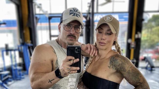 The couple met and bonded over a shared love of bodybuilding. Picture: Supplied.