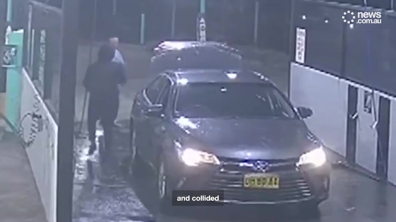 CCTV shows brazen Uber carjacking