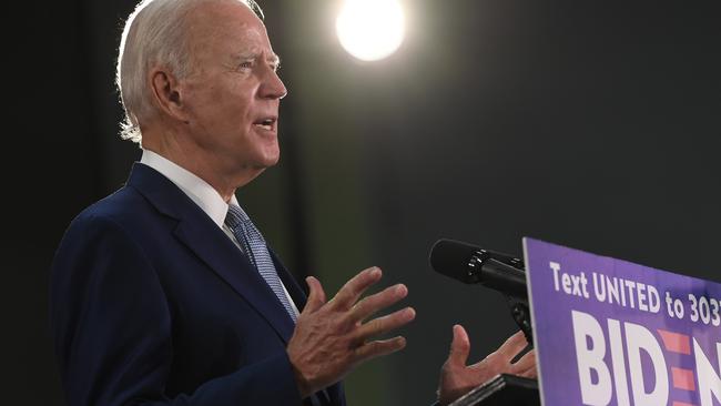 Donald Trump’s opponent in the November election, Joe Biden. Picture: Susan Walsh/AP