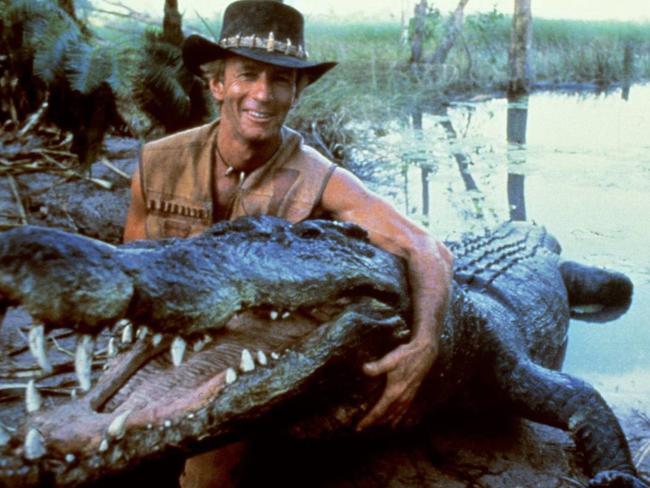 The croc wrangler hard at it. Picture: Supplied