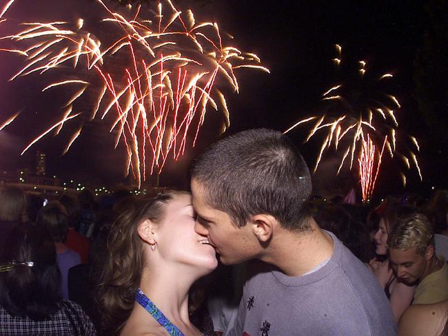 Experts are advising against marking the start of the New Year with a kiss.