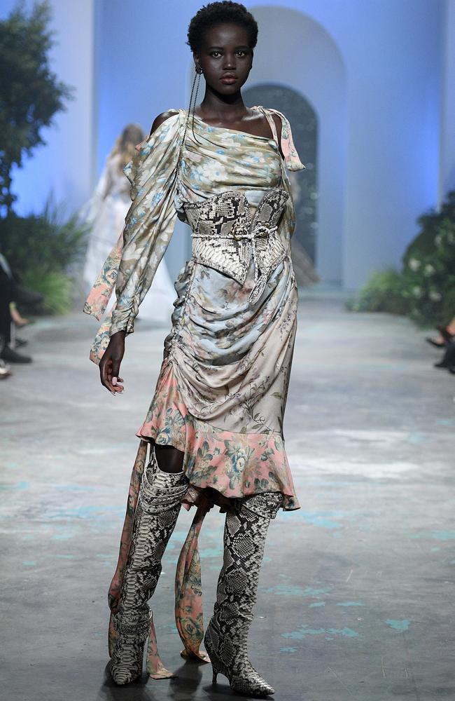 Adut Akech has walked on runways all around the world. Picture: AAP Image/Dan Himbrechts