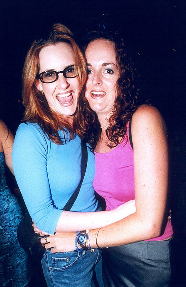 Katrina Holland and Jodie Difilippo at Rose and Crown, 2000.