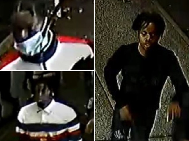 Police images of people linked to a West End brawl.