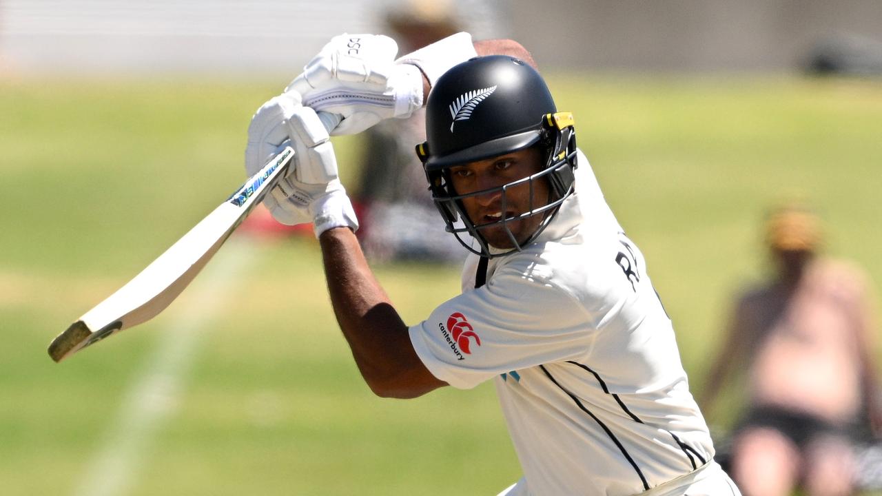 Rachin Ravindra of New Zealand. Photo by Joe Allison/Getty Images