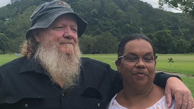 Widjabul Wia-bal applicants Mickey Ryan and Jenny Smith meet in Lismore before a peaceful gathering at Lismore council chambers.