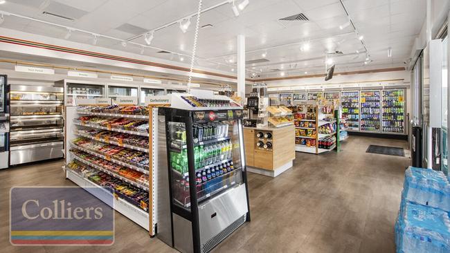 Inside the 7-Eleven service station at Bushland Beach. Picture: Colliers.