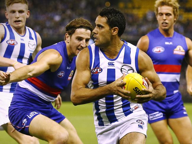 AFL: Round 6 North Melbourne v Western Bulldogs Daniel Wells Picture :Wayne Ludbey