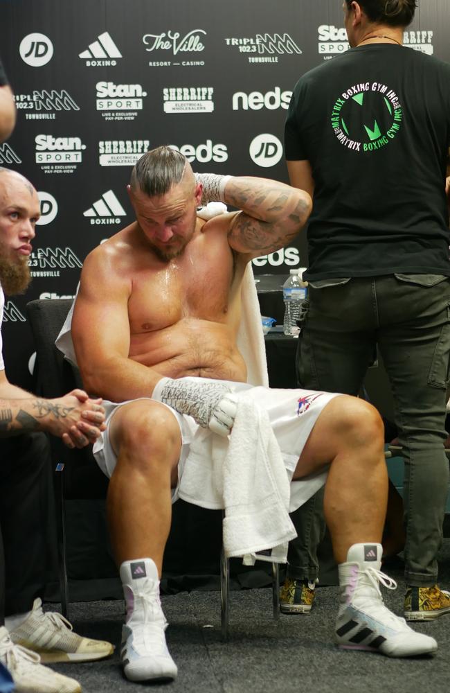 Matt Cooper at the Battle of the Reef fight night at the Townsville Entertainment and Convention centre, October 7 2023. Picture: Blair Jackson.