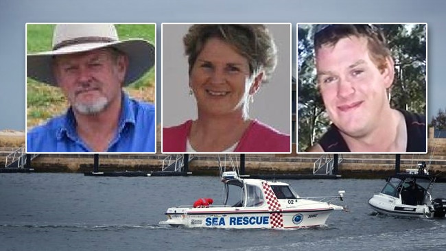 Len, Annette and Doug Vandepeer are missing and presumed drowned.