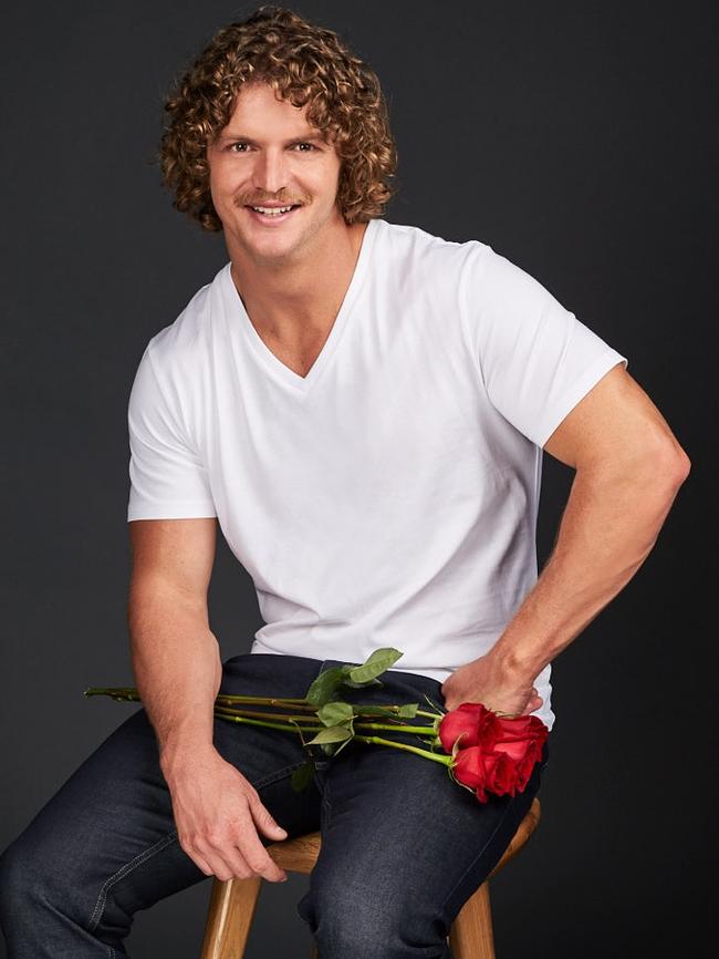 Channel 10 announced the new Bachelor, former Wallaby player Nick Cummins. Picture: Channel 10